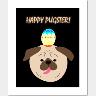 Happy Pugster - Happy Easter Posters and Art